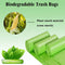 1.2 Gallon Small Trash Bags Biodegradable, 5 Liter Mini Compostable Strong Bathroom Garbage Bags with Tear & Leak Resistant, Recycling Eco-Friendly Trash Can Plastic Liner, Green, 120 Counts