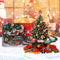 SHATCHI Christmas Train Set-Around The Tree Xmas Home Decoration Festive Light Up Realistic Sound Battery Operated, Multi, One Size