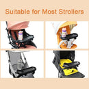 3 in 1 Stroller Cup Holder with Phone Holder and Snack Tray - Upgraded Rigid Frame, Non-Slip Clip, Universal Stroller Tray for Watch Video On The Go | Cup Holder, Stroller Accessories, Pram Cup Holder