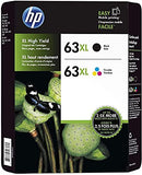 HP 63/63XL Black/Tri-Colour Genuine Ink Cartridges (2-Pack Genuine HP 63XL Black + Tri-Colour)