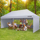 OUTFINE Canopy 10'X20' Pop Up Canopy Gazebo Commercial Tent with 4 Removable Sidewalls, Stakes X12, Ropes X6 for Patio Outdoor Party Events