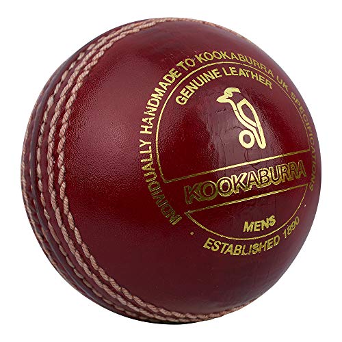 Kookaburra County Club Cricket Ball, Red, Womens