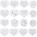 Zeyune Polymer Clay Earring Molds Flower Polymer Clay Molds Clay Cutters for Polymer Clay Jewelry Rose Mold Letter Daisy Leaf Heart Butterfly for Polymer Clay Earrings Jewelry Making