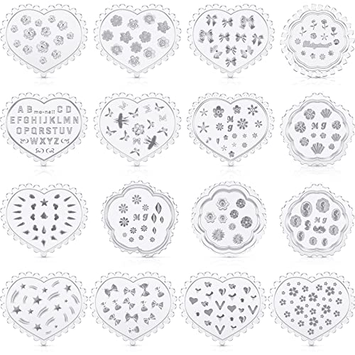 Zeyune Polymer Clay Earring Molds Flower Polymer Clay Molds Clay Cutters for Polymer Clay Jewelry Rose Mold Letter Daisy Leaf Heart Butterfly for Polymer Clay Earrings Jewelry Making