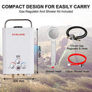 GASLAND Portable Gas Hot Water Heater Camping Instant Shower Outdoor RV 4WD