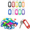 100 Pcs Plastic Key Tags, Key Labels with Ring and Label Window for Key Chain Tags, Luggage Tags, Pet Name Tags