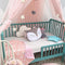 Children Hanging Cotton Dome Double Mosquito Net, Kids Hanging Bed Canopy Canopy Curtains Bed Curtains for Indoor Bedroom, Room Decoration for Kids (Pink)