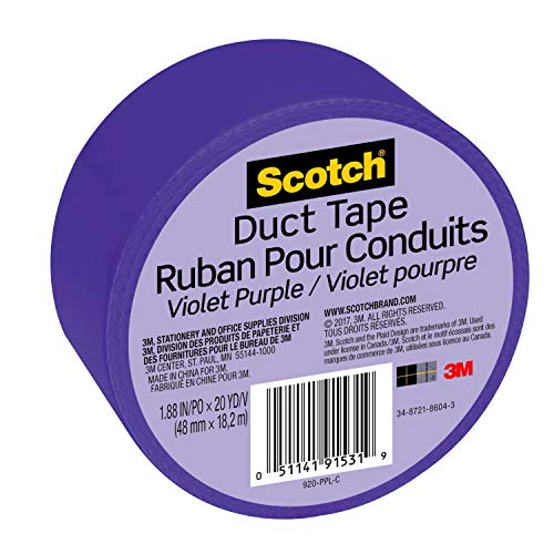 3M Duct Tape, Violet Purple, 1.88-Inch by 20-Yard