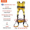 VEVOR Safety Harness, Full Body Harness, Safety Harness Fall Protection with Added Padding, and Side Rings and Dorsal D-Rings and a Lanyard, ANSI/ASSE Z359.11-2014, 240 lbs Max Weight, M