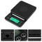 3KG/0.1g Electronic LCD Digital Kitchen Food Scale Drip Coffee Weighing with Timer(Green)