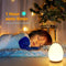 ZCMLED Egg Night Light for Baby, Nursery Lamp with 8 Colors Changing Mode & Dimming Function,Warm White Baby Sleeping,Rechargeable Baby Night Light with 1 Hour Timer&Touch Control, Up to 100H