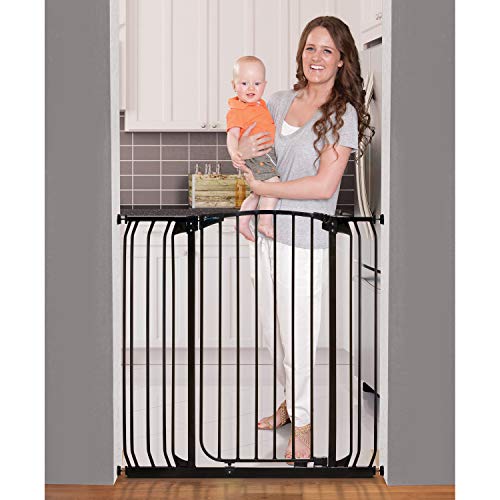 Dreambaby Chelsea Xtra-Tall Security Gate and Extension Set, Black, 3 Count