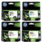 HP 4-pack Replacement Set for 950XL 951XL Ink Cartridges, Latest Chipset, Compatible with Officejet Pro 8610 8620 8600 8600 plus 8100 8630 8640 8660 8615 8625 251dw 271dw Printer