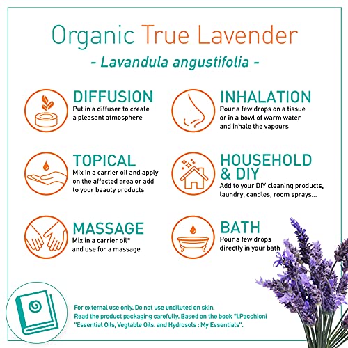 Puressentiel Organic Essential Oil - Lavender True For Unisex 0.3 oz Oil