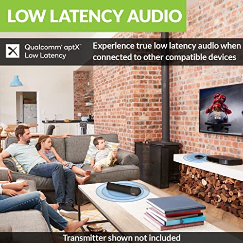Avantree aptX Low Latency Portable Bluetooth 5.0 Speaker, Clear Dialogue, Enhanced Bass, 3D Surround Sound, 10W Wireless Mini Soundbar for Laptop, MacBook, TV, Cellphone, PC Computer - Torpedo Plus