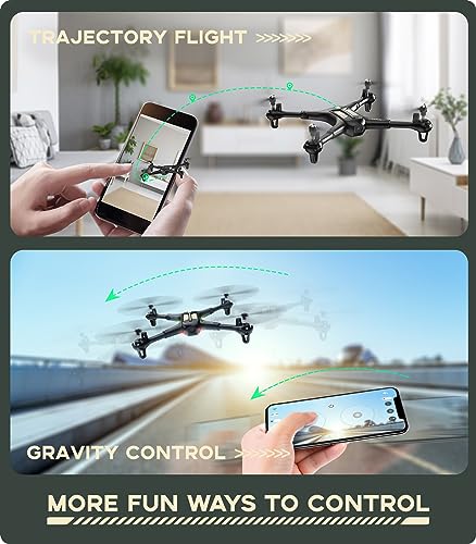 SYMA Foldable Drone with Headless Mode and Altitude Hold for Adults, RC Quadcopter with Speed Adjustment, One-key Start and and 3D Flip for kids Beginners, Easy to Fly