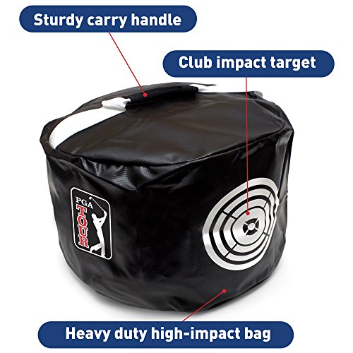 PGA Tour Impact Bag Golf Training Impact Bag, Black