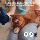 [Upgrade Version] Pet Grooming Glove - Gentle Deshedding Brush Glove - Efficient Pet Hair Remover Mitt - Enhanced Five Finger Design - Perfect for Dog & Cat with Long & Short Fur - 1 Pair