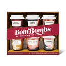 Bombombs by Thoughtfully, Hot Chocolate Mix Gift Set with Mini Cup Packaging, Flavours Include Double Chocolate, French Vanilla, Peppermint, Salted Caramel and More, Set of 6