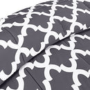 (Queen, Grey) - Printed Comforter Set (Grey, Queen) with 2 Pillow Shams - Luxurious Soft Brushed Microfiber - Goose Down Alternative Comforter by Utopia Bedding