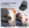 Epzia Memory Foam Travel Pillow with Hood, Adult Airplane Portable Neck Pillow for Head Rest Neck Support, Office Cars Trains Long Flights Travel Sleeping (Deep Grey)