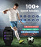 LIGE Smart Watch with Bluetooth Call Answer/Dail,2.01'' Large HD Touchscreen Smartwatch with 123 Sports Modes,Heart Rate/SpO2/Blood Pressurefor IP67 Waterproof Fitness Tracker for iOS & Android Black