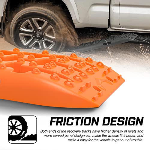 Recovery Tracks with Bag and Mounting Pin Set Recovery Boards for Automotive Tires and Wheels, 10Ton Stand 4wd Tracks Offroad Sand Mud Snow Gen 3.0