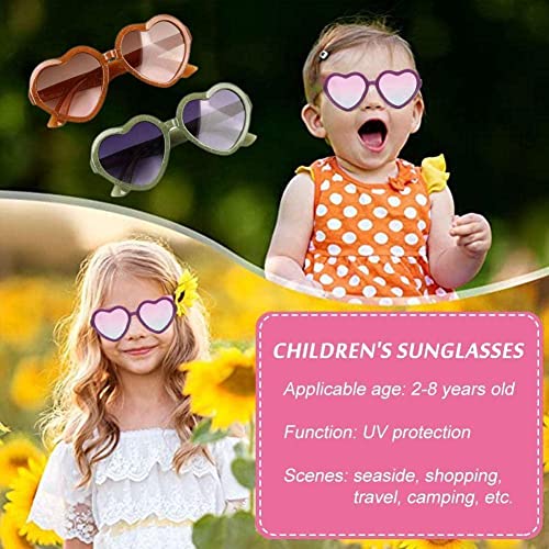 2022 New Kids Heart Glasses Children Sunglasses Fashion Eyeglasses Sun Cute Plastic Girls Cartoon I7Y9 Baby Glasses Uv400 Boys