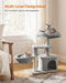 FEANDREA Cat Tree, Small Cat Tower, Cat Condo, Kitten Activity Center with Scratching Post UPCT59W