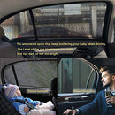 2 Pack Car Side Rear Window Sun Shades, Breathable Mesh Protects Kids from Sun Glare Burn Heats and UV Rays, Fits Most of Vehicle