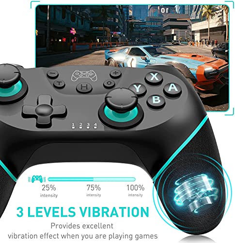 Switch Controller, Wireless Switch Controller for N-Switch/Switch OLED/Switch Lite Ibotomo Switch Pro Controller Wireless with Wake-Up, Ergonomic Non-Slip, Turbo, Motion, Screenshot, Vibration