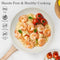 SODAY Pots and Pans Set, Nonstick For Kitchen, 12 Pcs Induction Cookware Granite Cooking Set with PFOS & PFOA Free Frying Pans, Saucepans, Steamer Silicone Shovel Spoon & Tongs (White)