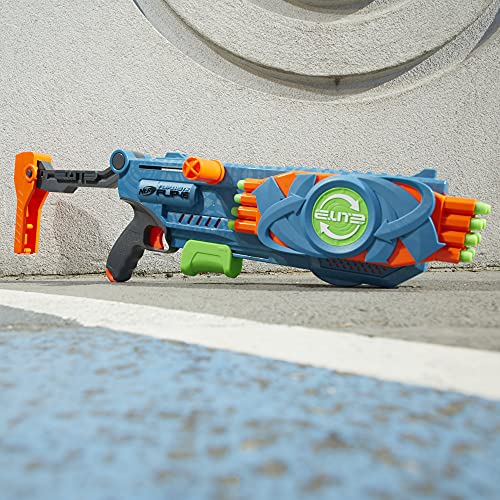 Nerf Elite 2.0 - Flipshots Flip-16 Blaster - Fire 8 Darts Then Flip Barrel to Quickly Fire 8 More - Fire 1 or 2 Darts At A Time - Outdoor Games And Toys For Kids - Boys And Girls - F2551 - Ages 8+