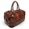 Leather Duffle Adventure Bag Weekender Travel Luggage with Shoe Compartment