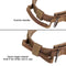 EXCELLENT ELITE SPANKER Tactical Dog Collar Nylon Adjustable K9 Collar Military Dog Collar Heavy Duty Metal Buckle with Handle (Coyote Brown-L)