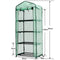 ABCCANOPY Mini Greenhouse, 4 Tiers Portable Gardening Greenhouse with Zippered Door for Indoor Outdoor Use (Green PE Cover)