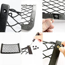 Car Campervan Storage Nets 4pcs, Elastic Mesh Van Net Pocket with Plastic Frame, Suit for Caravan Motorhome Boat Storage Solutions Accessories (Black)