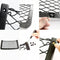 Car Campervan Storage Nets 4pcs, Elastic Mesh Van Net Pocket with Plastic Frame, Suit for Caravan Motorhome Boat Storage Solutions Accessories (Black)