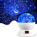 MOKOQI Star Projector Night Lights for Kids with Timer, Gifts for 1-14 Year Old Girl and Boy, Room Lights for Kids Glow in The Dark Stars and Moon Make Child Sleep Peacefully and Best Gift- White