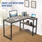 Luxsuite Computer Desk with Shelf L Shape Study Table Writing Workstation Corner Desk Home Office Oak