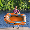 Bestway Inflatable Boat, Kondor Elite 1000, One-Man Raft with Heavy Duty Handles and Interlocking Valves Hand Pump, 5’4” x 38” / 1.62m x 96m