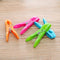 Laundry Pegs Clothes Clips, 24Pack Clothes Pegs Super Grip Strong Plastic Clothes Pegs for Washing Line Outside Non Slip for Outdoor and Indoor Use Garden Sunbeds Sun Loungers Pool Chairs (4 Colors)