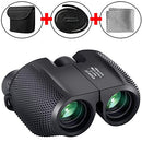 Foldable Waterproof BAK-4 Binoculars 10 x 25 Prism Hunts Birding Telescope Scope Light for Hunting, Bird Watching,Hiking,Camping and Concert