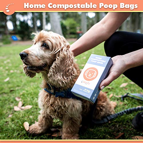 Zenify Pets Compostable Dog Poo Bags (60 Bags) - Certified Compostable Biodegradable Waste - Australian Owned