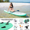 SereneLife Inflatable Stand Up Paddle Board (6 Inches Thick) with Premium SUP Accessories & Carry Bag | Wide Stance, Bottom Fin for Paddling, Surf Control, Non-Slip Deck | Youth & Adult Standing Boat