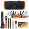 Bicycle Repair Bag & Bicycle Tire Pump, Home Bike Tool Portable Patches Fixes, Fixe, Inflator, Maintenance for Camping Travel Essentials Tool Bag Bike Repair Tool Kit Safety Emergency All in One Tool
