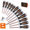 HORUSDY 12-Piece Magnetic Torx Screwdrivers Set, S2 Steel T5 - T40 Torx Star Screwdrivers with Demagnetizer and Storage Pouch