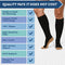 TheraMagic™ Zipper Compression Socks for Men & Women, 20-30mmHg Closed Toe Graduated Copper Zippered Compression Stocking, Black, XX-Large