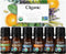 Cliganic USDA Organic Aromatherapy Essential Oils Set (Top 6), 100% Pure Natural - Peppermint, Lavender, Eucalyptus, Tea Tree, Lemongrass & Orange | Cliganic 90 Days Warranty