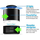 USB Mosquito Insect Killer Electric Lamp LED Light Fly Bug Zapper Trap Catcher (Small, Black)